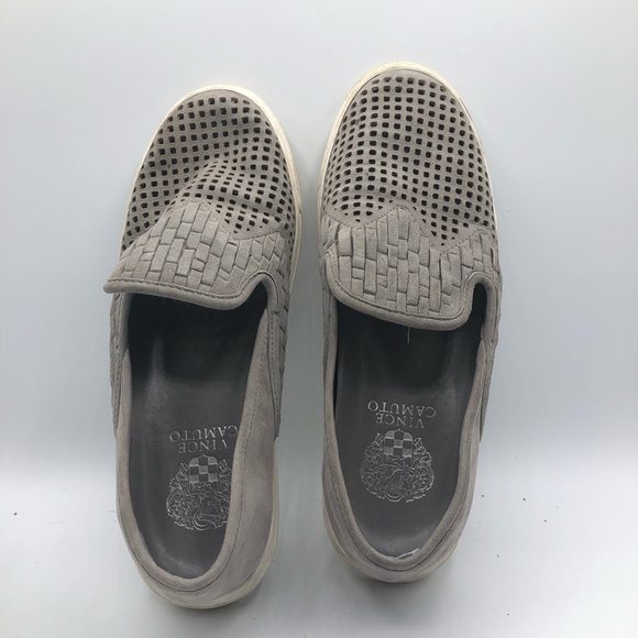 Vince Camuto women’s Gray‎ suede slip on loafers size 8 - Picture 8 of 12